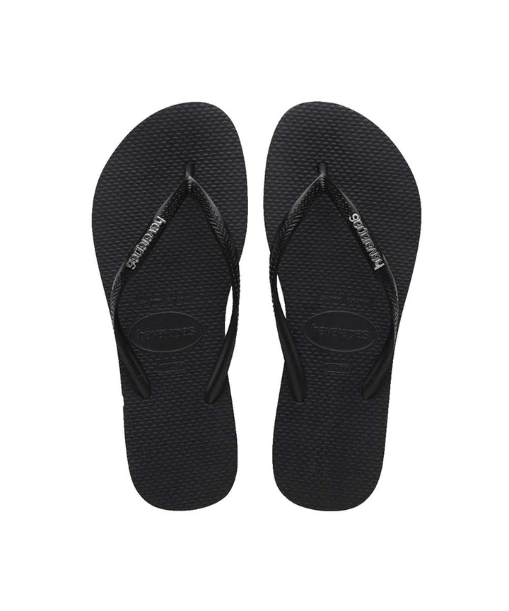 Havaianas Women's Slim Metal Logo Thongs - UGG Outlet Store
